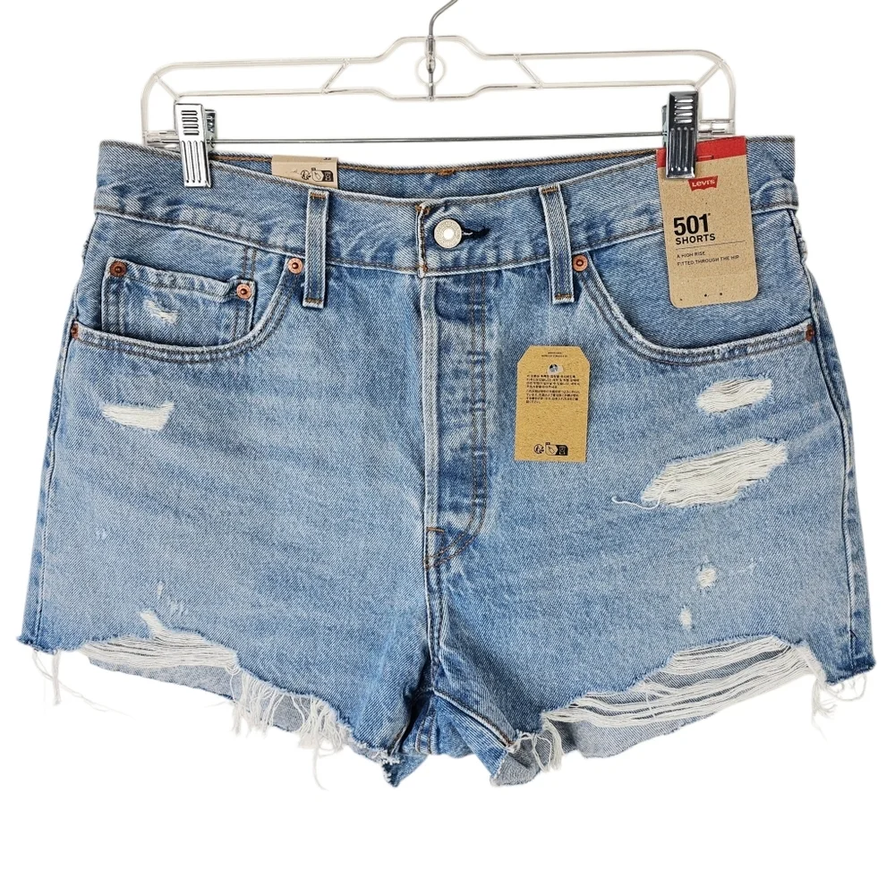 Levi's 501 Original Jean Shorts #563270213 Button Fly NWT - Picture 3 of 11